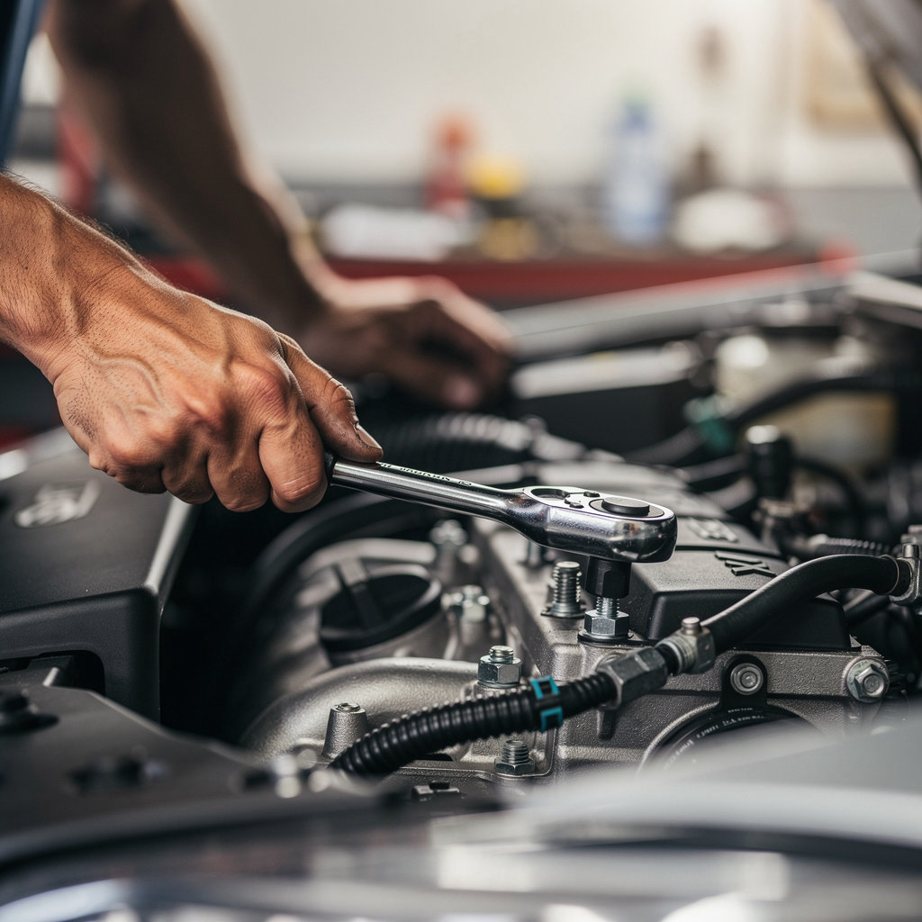 UNITED AUTO REPAIRS technician performing expert auto repair services in Livermore, CA